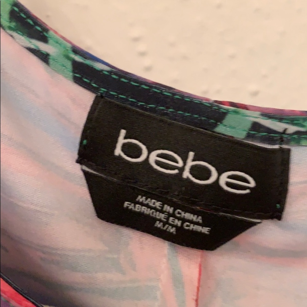 BEBE Multi Color Crop Top - Picture 2 of 4